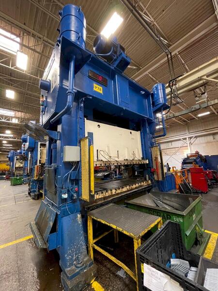 400 Ton, Minster #E2-400-108-54 Hevi-Stamper straight side double crank ...