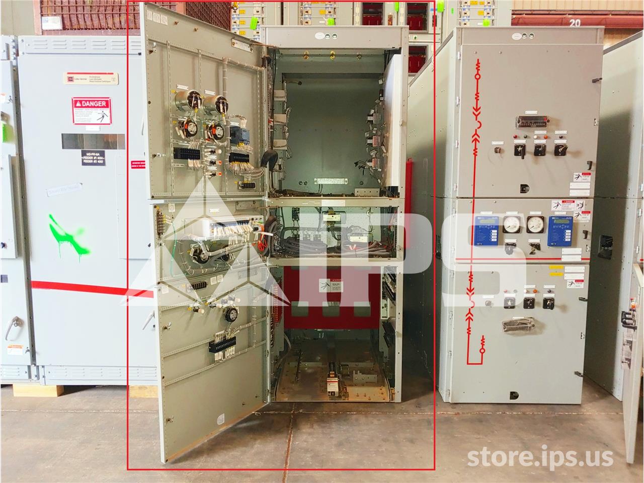 Switchgear Instrument Compartment Design 15 KV Sa Gmsg 40k Amps Indoor Switchgear 1200 Amps Breaker Compartment ...