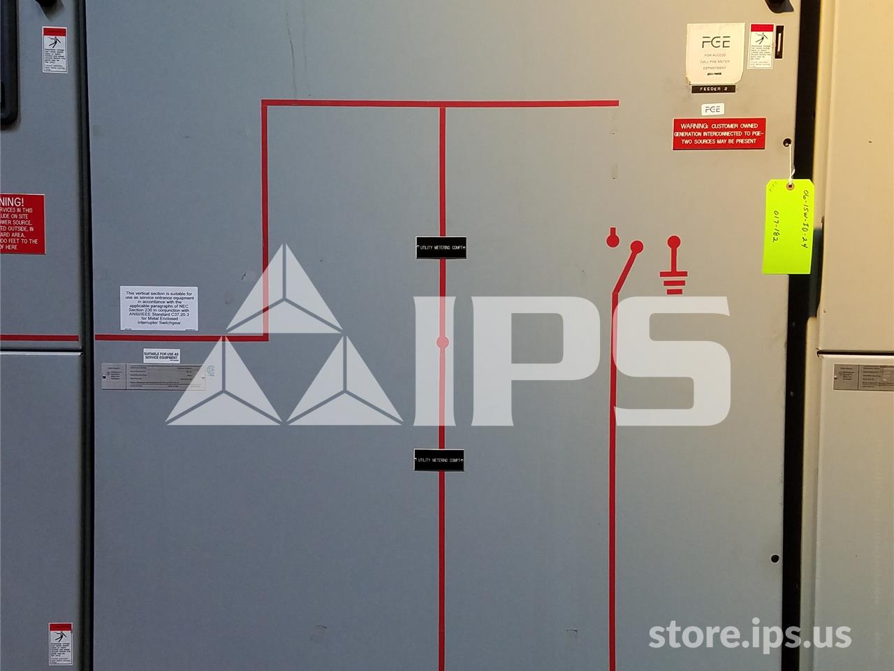 600 Amp. WH Wfs Switch Id 15 KV 95 KV Bil 15 KV Switch, Pt Compartment