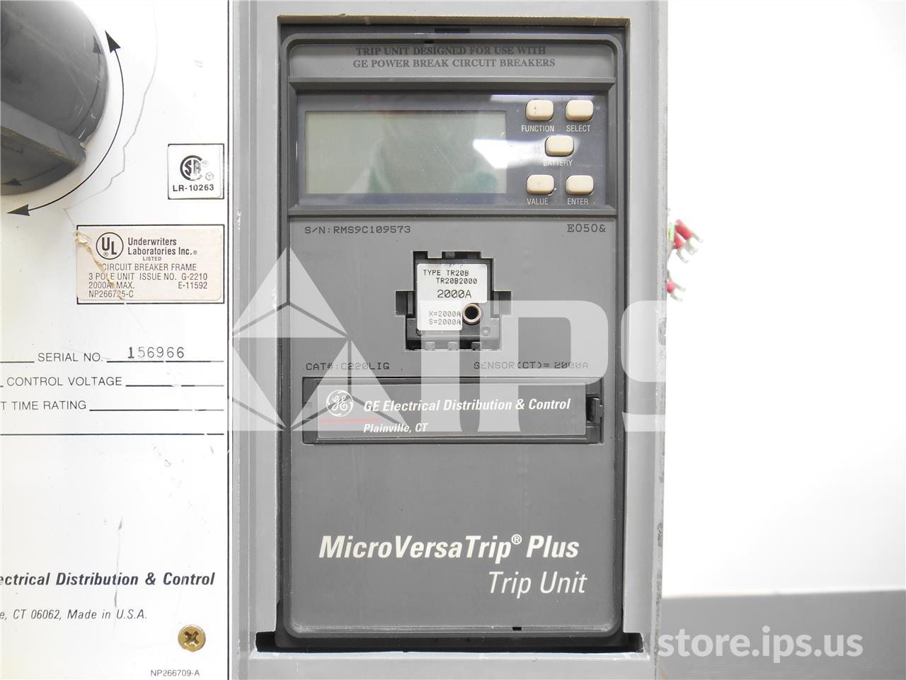 2000 Amps GE Tp Power Break Mo/bi (tp2020) Mvt Plus C220lig With Comm ...