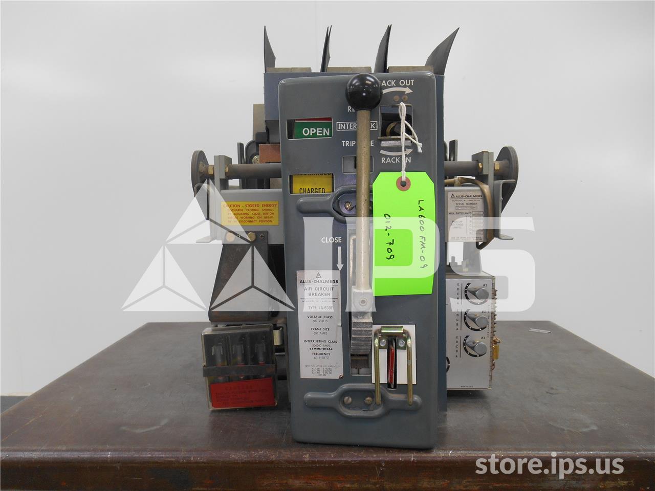 600 Amps, AC La-600f Mo/do AC Dual Static A3 Li, 600act, 800 Amps Fuse