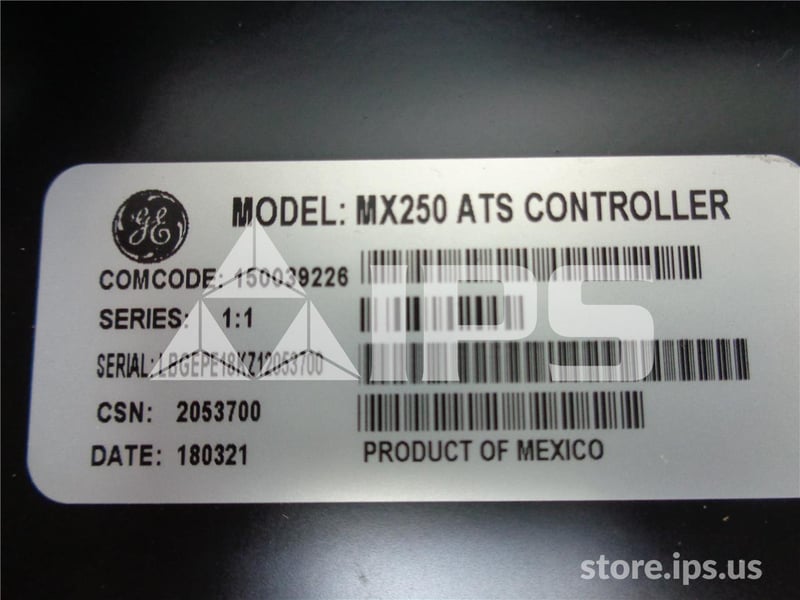 GE Mx200/250 Automatic Transfer Switch (ats) Controller New