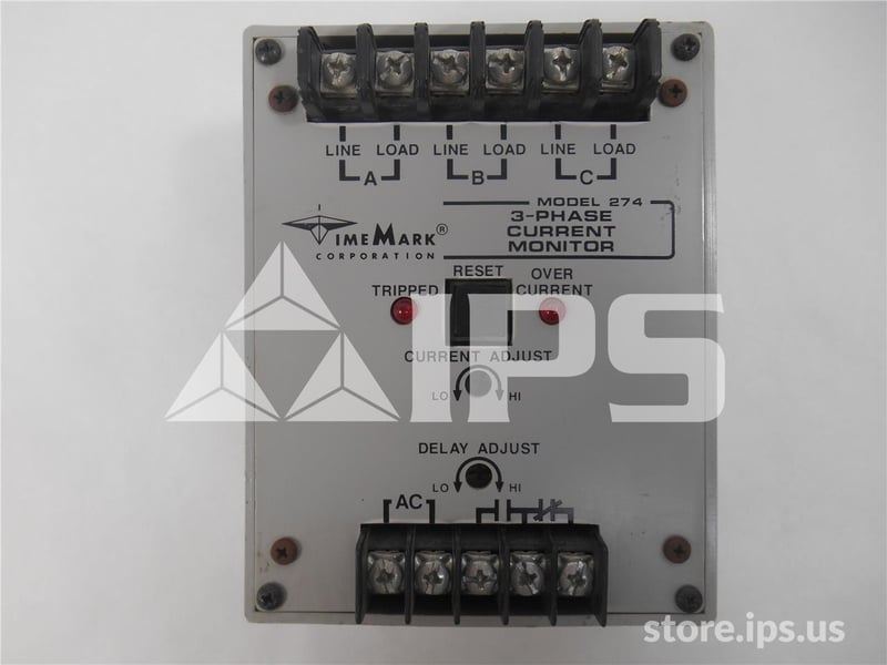 Time Mark Model 274 Three Phase Current Monitor 120vac, 50-400hz For ...
