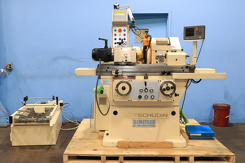8" x 16" Tschudin #HTG-400, OD grinder, new electronics, digital read out, automatic wheel balancing, rebuilt