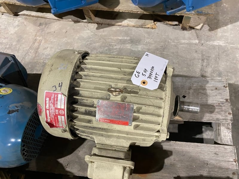 5 HP 3480 RPM General Electric, Frame 184T 575 Volts for Sale | Surplus ...