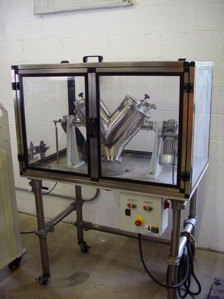 .25 cu.ft. Stainless Steel V-blender, includes intensifier bar w/liquid addition