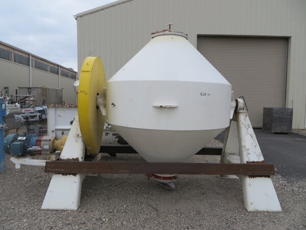 60 cu.ft. Paul O Abbe, Stainless Steel double cone blender, 15 HP