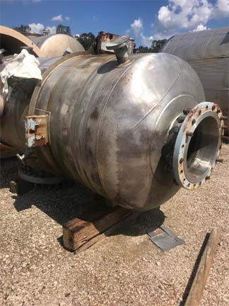 867 gallon Praj, vertical 304L Stainless Steel pressure vessel, 10 psi, unused, 2008