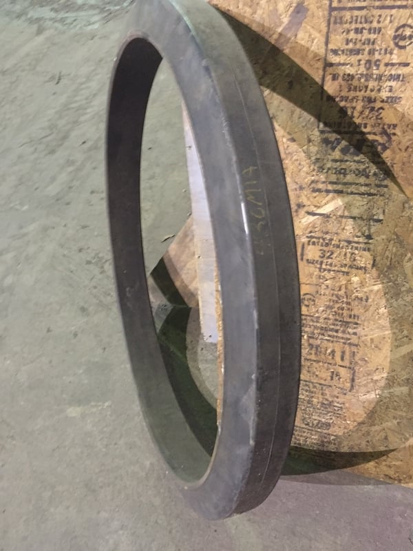 B & P #100B, batch muller new tire 34-3/4" x 31/2" x 30