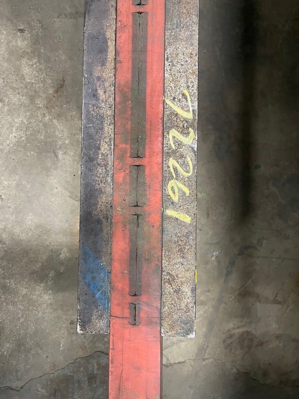 242" L, Urethane press brake die, 20' Length, 5" die width, 33/4" d242