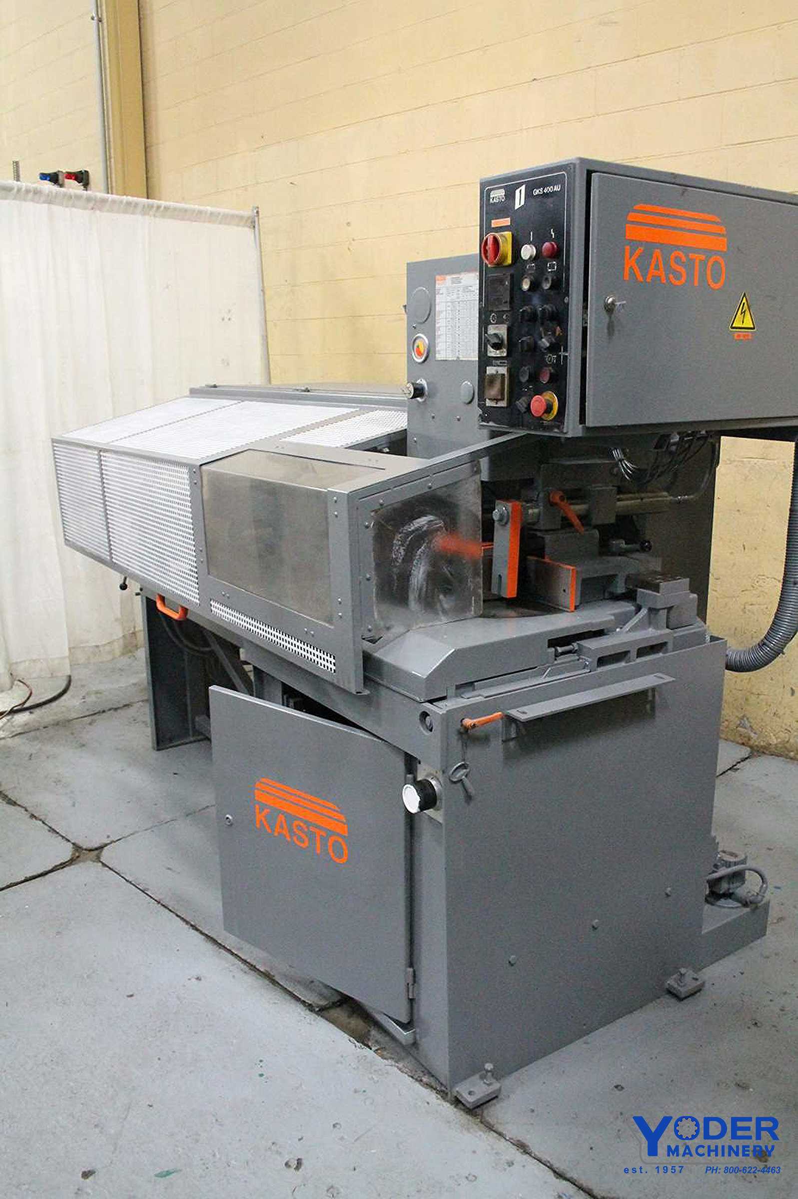 5" Kasto #GKS400AU1200, automatic cold saw, 15.74" saw blade, 47.2" feed length, #64735
