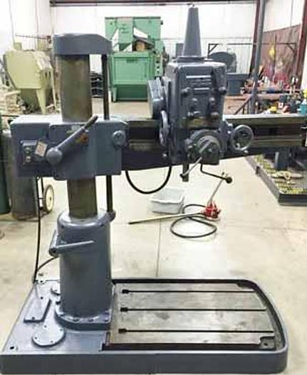 3' -7" Cincinnati, radial drill, 1" Cast Iron tapping, 1956