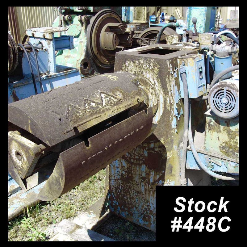 2500 lb. Cooper Weymouth #CWP-2500, single uncoiler, 18" width, 60" outside dimensions, 14.5"-17.5" ID