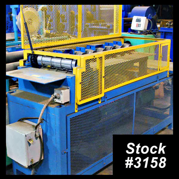 7 Stand, Custom, cantilever-style rollformer, 1" shaft diameter, 3.75" roll diameter, 1.5" roll space