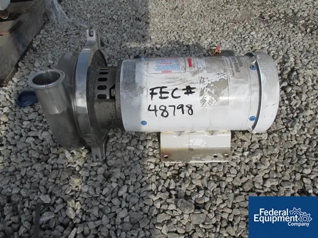 Waukesha Cherry-Burrell #2065, centrifugal pump, Stainless Steel, 2.5" x 2", 3 hp, 208-230/460 volt motor