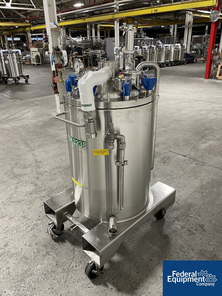 50/65 psi, Precision, Integrated Biosystems Cryovessel, 125 liter, 316L ...