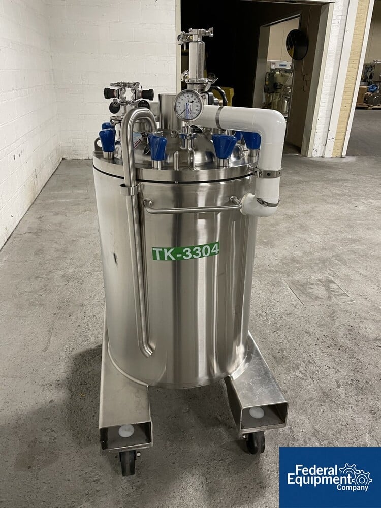 50/65 psi, ITT, Integrated Biosystems Cryovessel, 125 liter, 316L ...