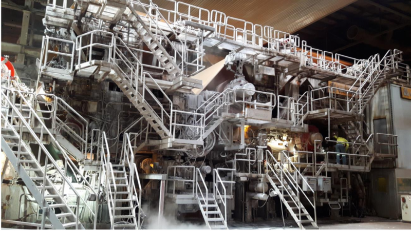 Valmet #Paper-Machine, 290000 ton capacity, 1971, rebuilt 1990 & 2004 (with shoe press)