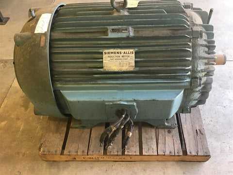 250 HP 1200 RPM Siemens-Allis, Frame 507US, continuous duty, 460 Volts