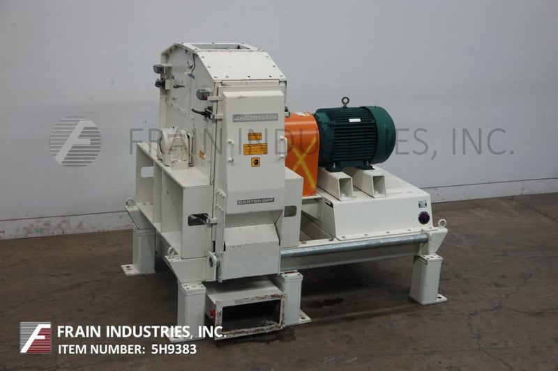 Jacobson Machine Works #DME1, heavy duty, air swept design, Carbon Steel hammer mill, 40" OD x 16" wide