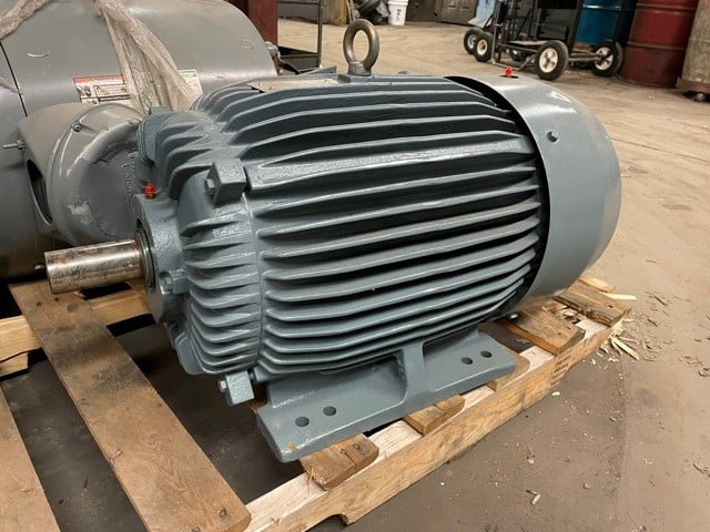 40 HP 3600 RPM Toshiba, Frame 324TS, TEFC, 230/460 Volts, rebuilt