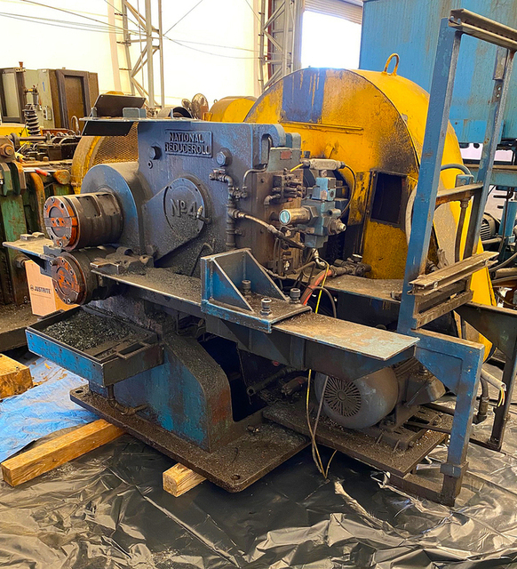 National #4, 2-1/4" stock size, 10" roll diameter, 8-1/4" roll width, 20" rolled section length (2 available)
