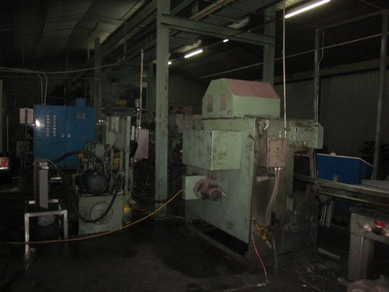 2.5" Yoder #WH25, tube mill line, 10 stands, alpha flying cutoff, 8000 lb. double end coil reel