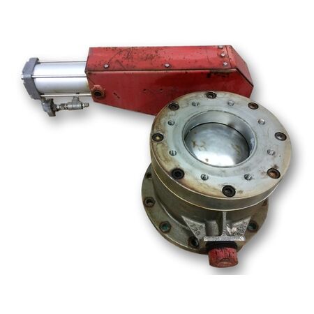 8" Clyde Bergemann, pneumatics spheri dome spherical valve, #07718