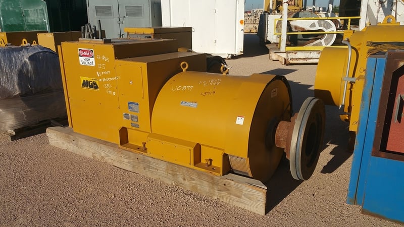 1600 KW, 1800 RPM, Baylor #BY-FT657, 600 Volts, 2 bearing
