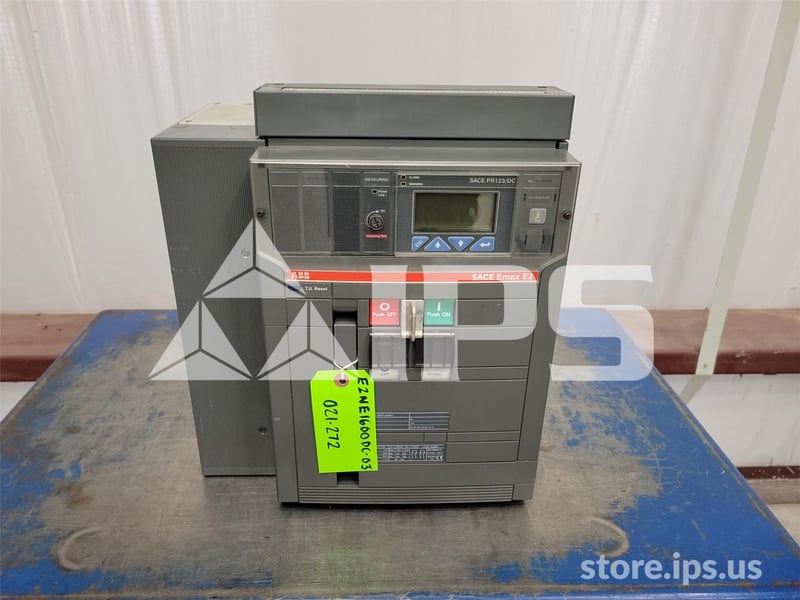 1600 amps, abb, sace emax dc e2n/e four pole, electrically/operated, b/i surplus021-272