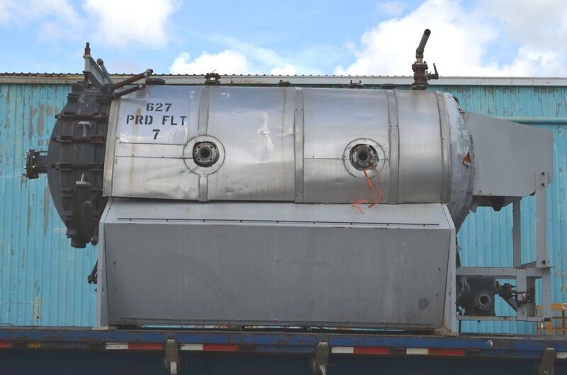 800 sq.ft. U.S. Filter #AUTOJET, 316 Stainless Steel, 150/FV @ 400°F , 190" OAL, 3" in, 6" out
