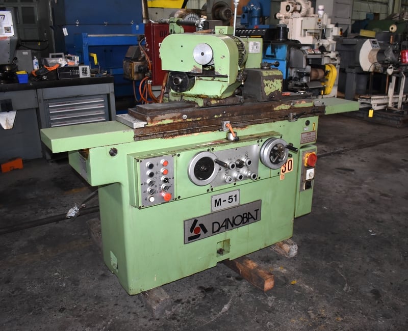 10" x 20" Danobat M51 hiprecision cylindrical grinder, live/dead