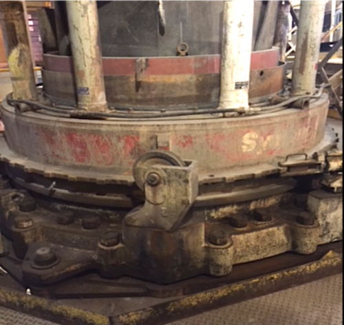 84" Symons, Heavy Duty Standard Cone Crusher, Induction motor, Hydraulic bowl clamping, Water sealed machine