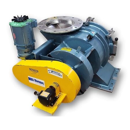 12" Young Industries #LPW76864, Stainless Steel rotary valve, 12 se-ca (parts), 1 HP