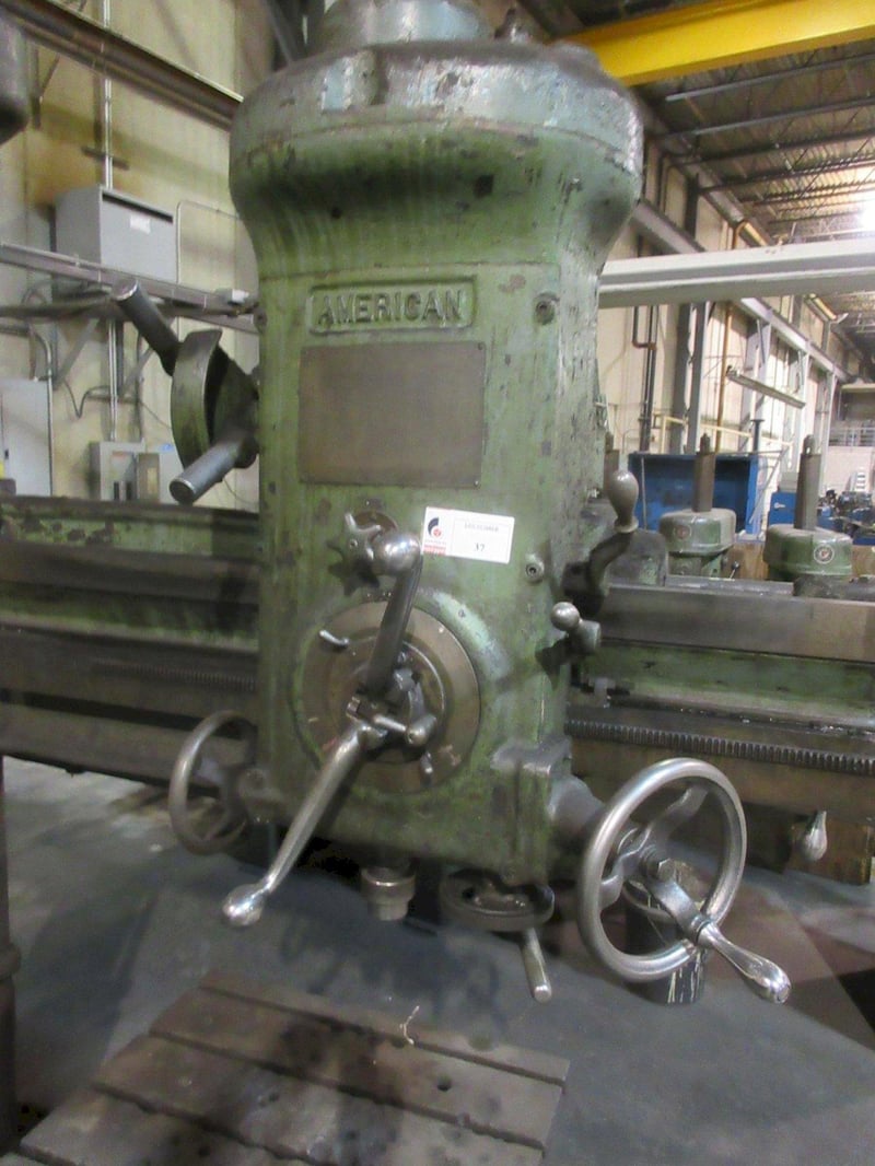4' 10" American, Radial Arm Drill Press, 116" L x 36" width x 109" T