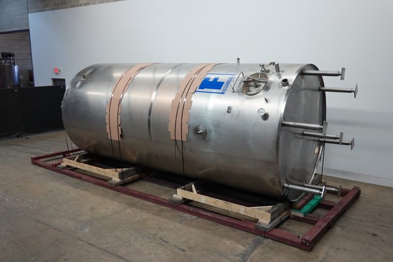 Stainless Steel, Jacketed Sloped Bottom Tank