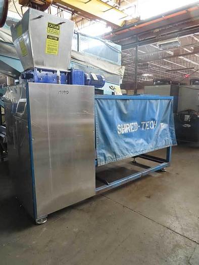 Shred-Tech #CHVMS8-6145YC-17, dual shaft shredder, 7.5 HP, 13" x 18" cutting chamber