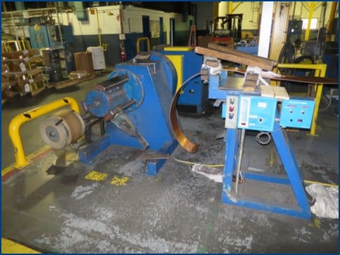 Thermal Basics, copper & brass strip annealing line, 13-1/4" x .125", 16" ID, 42" OD, 10 FPM, 3 heat zone