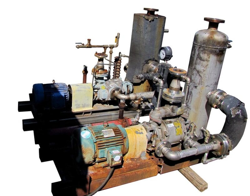 190 CFM 25" Hg., Nash CL202, Vacuum Pump, 10 HP, 1760 RPM, 230/460