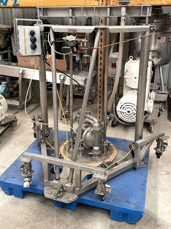 1.5" Wilden, Saniflo Drum Unloading System/pump Drum Pump, Stainless