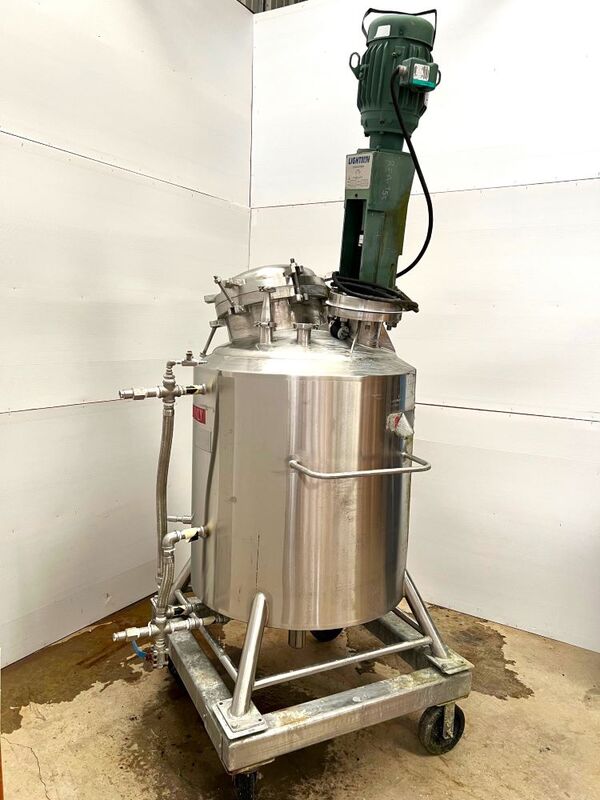 100 gallon Cherry Burrell Reactor, Stainless Steel, 60/FV PSI @ 300°F, 115 PSI @ 300°F jacket