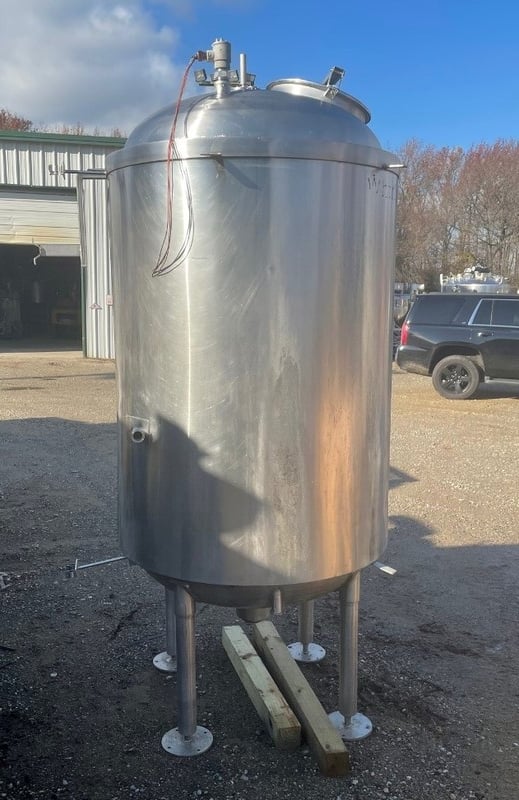 400 gallon Stainless Steel Tank, Dish Top and Bottom, 3' 6