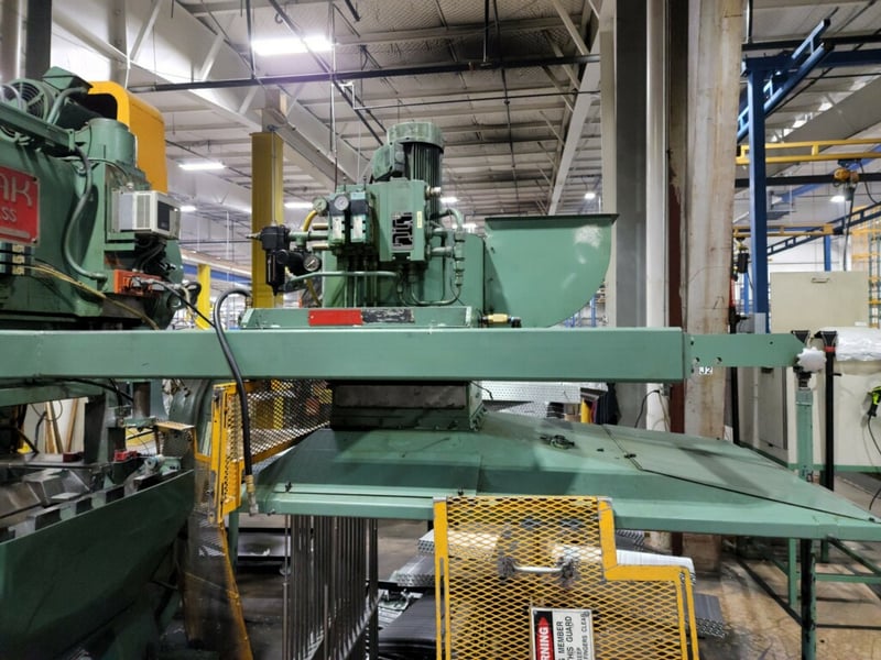 60 Ton, Burr Oak FP248, 1.5" stroke, 133350 SPM, uncoiler, stacker for Sale Surplus Record