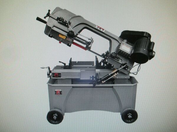 7" x 12" Jet HVBS712, vertical & horizontal portable band saw, uses 7