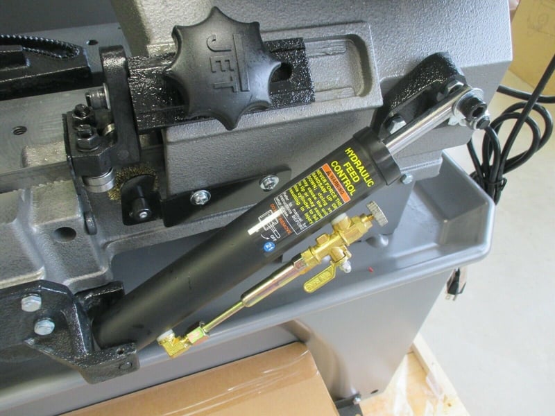 7" x 12" Jet HVBS712, vertical & horizontal portable band saw, uses 7