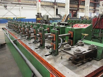 15 Stand, B & K, Roll Former, R-L, 1-1/4" spindle diameter, 11" roll space, 12" horizontal center, 5"