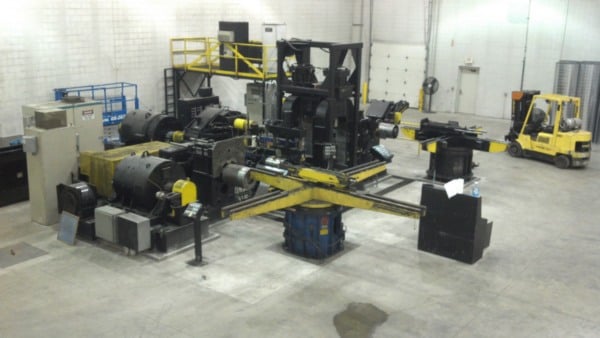 20" x 22" Bliss, 2 Hi Temper Cold Rolling Mill, 900 FPM line speed, roller bearings, R-L
