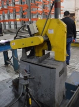 20" Kalamazoo #K20PH, Abrasive Chop Saw, 4" solid, 6" shapes, 18" width x 30" D table, 1" arbor