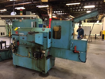 Kinefac #MC-25, 2 Die Cylindrical Thread Roller, 70mm diameter, 6mm pitch, 125mm die depth, 320 Kn, Fanuc, CP