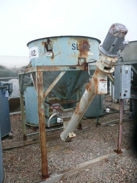 Conair, insulated drying hopper, 100 cu.ft., 3000 lb., mounted on stand